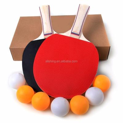 China Wholesale Plastic Ping Pong Set - Pack of 4 Premium Paddles/Rackets and 6 Table Tennis Balls - Soft Sponge Rubber for sale