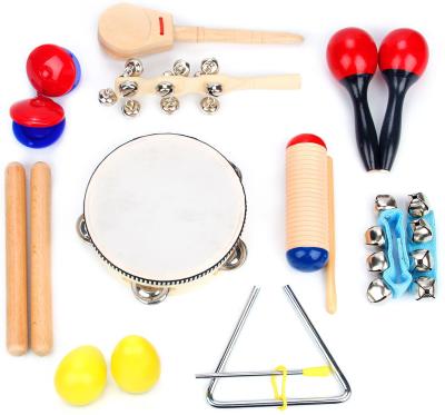 China Toy Toddler Educational educational and musical percussion for children and children instruments set with tambourine, maracas for sale