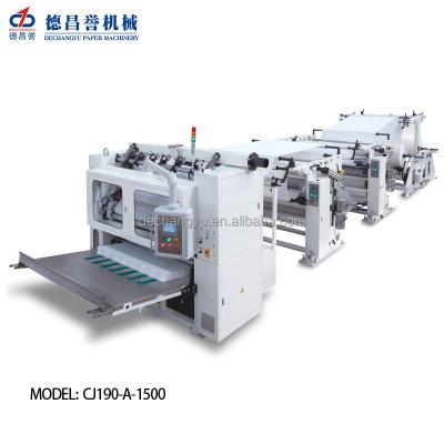 China Tissue Converting CJ-A-1500 High Speed ​​Facial Tissue Making Machine for sale