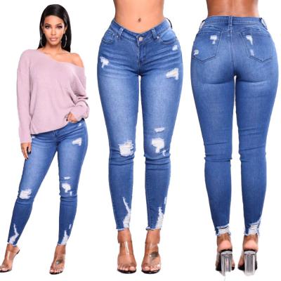 China QUICK DRY ladies pants 2022 new waist stretch jeans women skinny jeans hot style pants women's small jeans high for sale