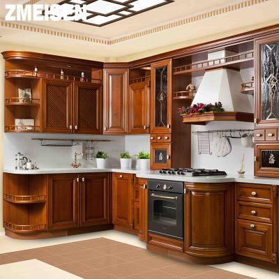 China American Contemporary Luxury Crown Shape Cabinet Wall Cabinet Solid Wood Solid Wood Sideboard Custom for sale