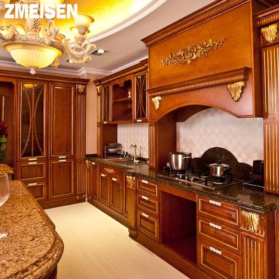 China Contemporary American Kitchen Painting Craft Luxury Kitchens Designs Wooden Cabinet Sideboard Scenography for sale