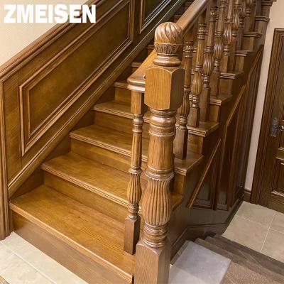 China European American Background Wall Panel Staircase Villa Wall Panel Solid Wood Customization for sale