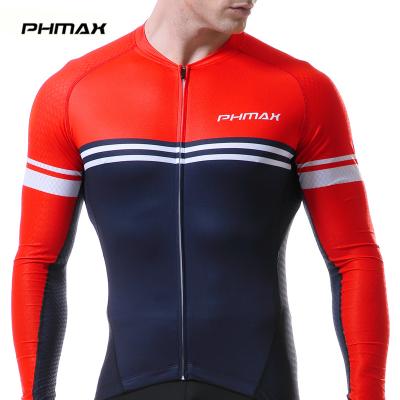 China PHMAX 2019 Cycling Maillot Ropa Ciclismo Cycling Men's Pro Long Sleeve Breathable Tank Top Cycling Clothing Breathable Sportswear for sale