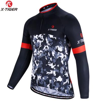 China X-TIGER Pro Antibacterial Cycling Cycling Clothing Long Sleeves Autumn Men Cycling Jerseys MTB Cycling Clothing Ropa Ciclismo Sportswear for sale