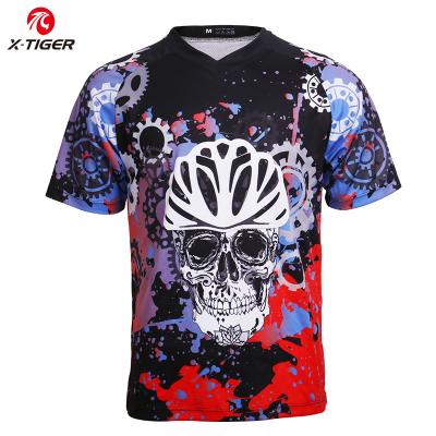 China Wholesale Antibacterial Inclined Shortsleeve Mountain Bike T-shirt Maillot Bicycle Shirt Clothes High Quality Motorcycle Mtb Cycling Tank Top for sale