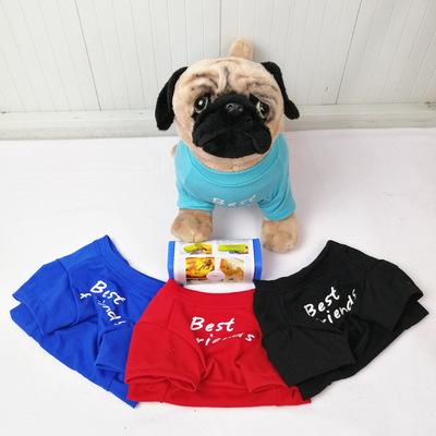 China Viable Dog Clothes For Cat Vest Clothes For Small Dogs Cats Cotton Animal Fashion Clothes French Bulldog T-shir Chihuahua Apparels for sale