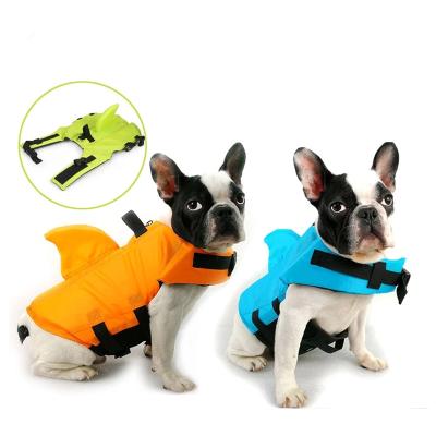 China XS-M Dog Life Vest Summer Shark Pet Life Vest Viable Dog Clothes Dogs Swim Clothes Pet Swimming Suit for sale