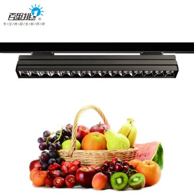 China Low Price Aluminum Die Casts Aluminum Lighting Vegetable Market Fresh Food Restaurant Supermarket 36W Led Cool Straight Light for sale