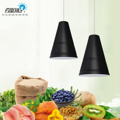 China High Brightness Lamps 30w 36w Supermarket Cool LED Food Warmer Light Vegetable Cool Cold Forge Pendant Light for sale