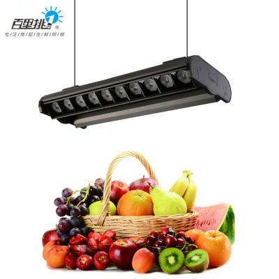 China Supermarket Pig Lamp Aluminum Vegetable And Fruit Store Fill Light Indoor Seafood 64 Watt Led Cool Chandelier for sale