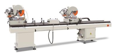 China manual double mitre saw pvc window door making machine double head cutting machine for sale