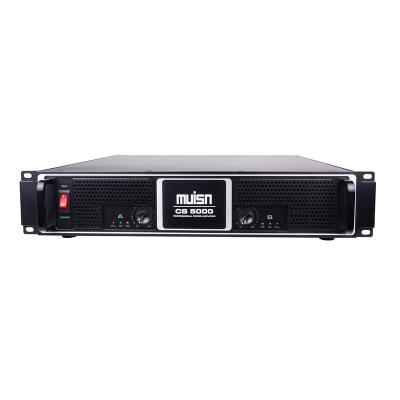 China Hot Selling Professional Audio Amplifier 750W Power 750W Karaoke Amplifier Metal 2 Channel Professional Audio CS 5000 for sale