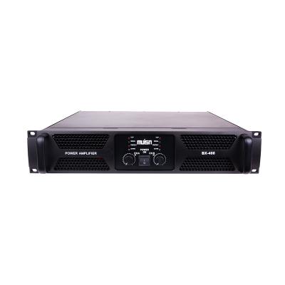 China Bx-400 2 ch 350W Metal Power Amplifier Professional Stereo Power Amplifier Hot Selling Audio Amplifier for sale