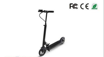 China OEM Lightest Black Stand Up Electric Scooter Folding Aluminum Alloy CE Approval for sale