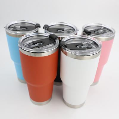 China New 30oz Metal Double Wall Vacuum Cups Viable Sublimation Water Bottle Mini Car Cups Stainless Steel Beer Tumblers for sale