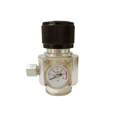 China Reliable Aluminum Alloy Stable CO2 Pressure Regulator 30psi Aluminum Commercial CO2 Regulator for sale