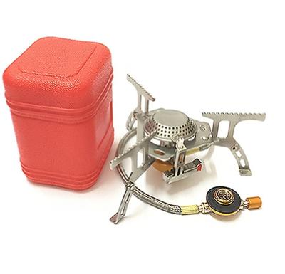 China New Design Fire Box Stove Mini Gas Camping Aluminum Stove For Camping 31*31*21CM for sale