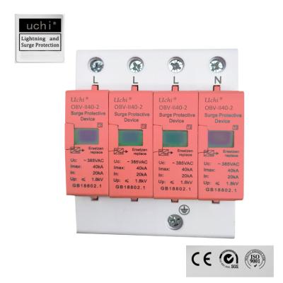 China Up 1.8kV Imax 40kA PA66 PBT Surge Protection Device SPD for sale