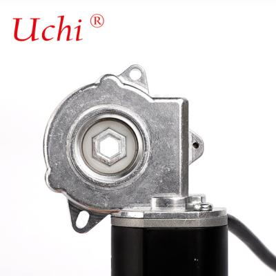 China Furniture Medical Industry Lifting Table Motor Worm Gear Reduction DC Brushed Motor en venta