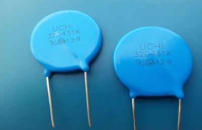 China Blue AC 275V 430J MOV Metal Oxide 32D431K Varistor For Street Light for sale