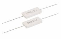 China Small White 2 Ohm 10 Watt Resistor Cemen For Voltage Dividers for sale