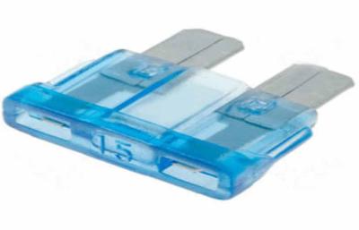 China Blue Medium 15A 32V Auto Blade Fuse For Car , Automotive Blade Fuses for sale