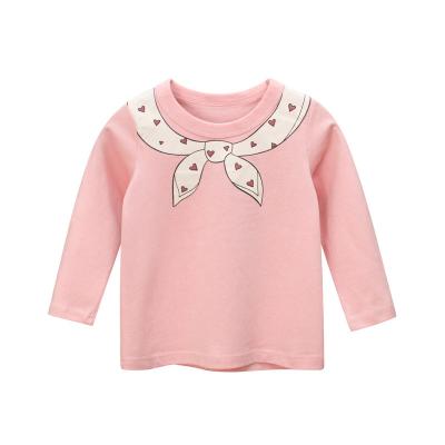 China Instant EL children's clothing INS autumn style European and American girls basing shirt long-sleeved T-shirt to plot customization for sale