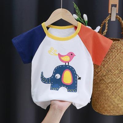 China Breathable Summer Children's T-shirt Cotton Baby Girls Clothes Summer Boys' Short Sleeve Tops for sale