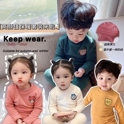 China 2021ins Anti-wrinkle autumn home clothes European and American high elastic baby embroidery orli velvet suit to plot customization for sale