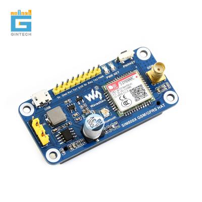 China Raspberry Pi SIM800C HAT GSM/GPRS/BLE 2G Expansion Board Internet SMS BLE for sale