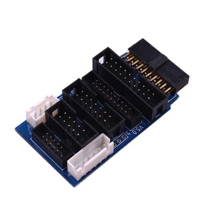 China JTAG adapter board supports jtag SWD arm stm32 link V8 V9 STLINK adapter board for sale