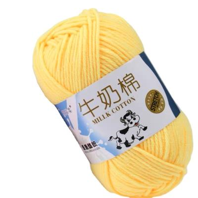 China Milk Crochet Cotton Baby Yarn Knitting 5ply cotton Yarn For Knitting Threads for sale