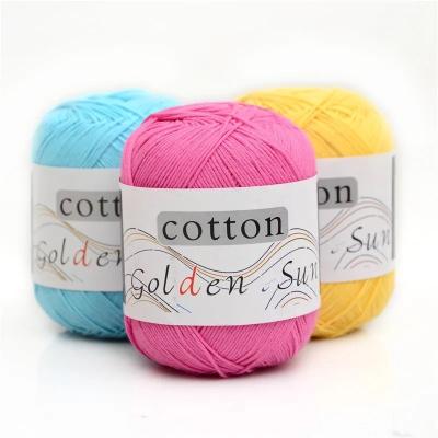 China Professional Export Trade Cotton Material Knitting Yarn 8ply Crochet 100% Cotton Yarn For Baby for sale