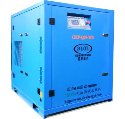 China Mini Rotary Screw Single Stage Silent Oil Free Small Air Compressor for sale