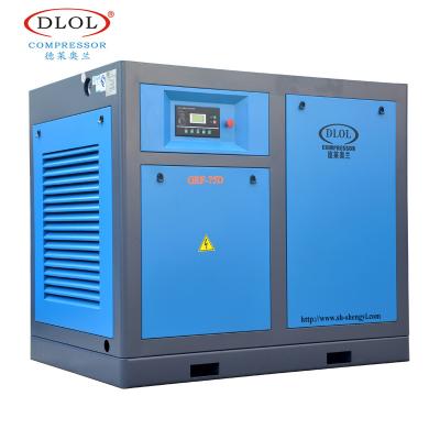 China Factory direct supply lubricated direct driven screw air compressor for sale