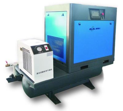 China 7.5KW 1.6Mpa Lubricated Diesel Electric Laser Cutting Screw Air Compressor Machinery Prices for sale