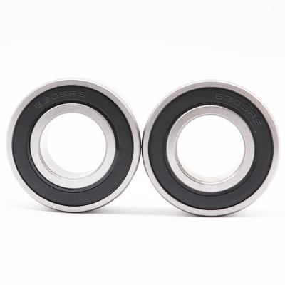 China Sealed With Rubber Cap Bachi Single Row Chrome Steel 6205 Motor Bearing Deep Groove Ball Bearing 25*52*15mm for sale