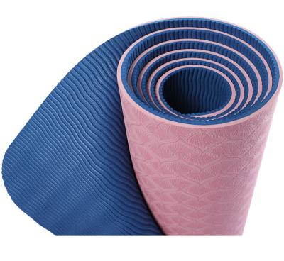 China Exercise Gym Workout Waterproof Home Sports Non Slip Custom Eco-Friendly Fitness Marked Yoga Mat Fitness Equipment Tape Yoga Mat for sale