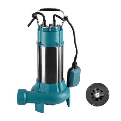 China 220v Commercial Buildings Drainage Sewage Sewage Submersible Pump With Grinder for sale