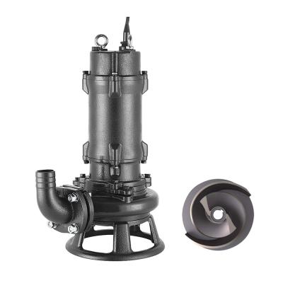 China Buildings 220v High Flow 210 m3/h Commercial Submersible Sewage Sump Cutoff Dirty Water Pump for sale