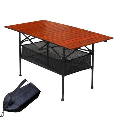 China Easy Carry Customized Table and Chair Set Portable Camping Picnic Beach Barbecue Aluminum Alloy Long Table Outdoor Folding Table for sale