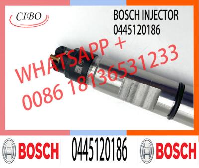 China Diesel Common Rail Injector 0445120186 Nozzle DLLA153P1831 Valve F00RJ02472 for German Mann Truck CRIN3-18 for sale