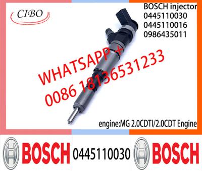 China Injetor comum diesel 0445110030 do trilho 0986435011 do injetor 0445110030 de BOSCH 0986435011 para MG 2.0CDTI/2.0CDT à venda