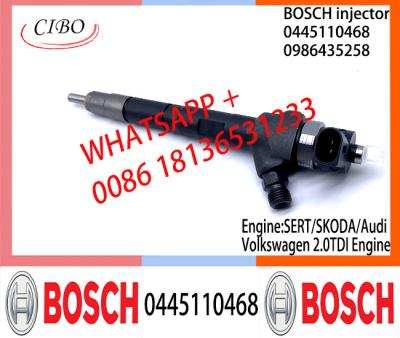 Chine Injecteur de carburant commun diesel 0445110468 de rail de BOSCH	0986435258 0445110469 04L130277AC/AE pour SERT/SKODA/Audi/Volkswagen à vendre