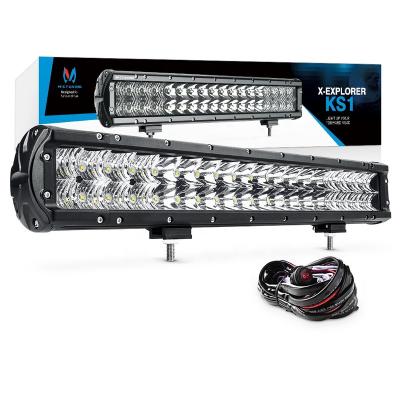 China MICTUNING Passenger Car X-Explorer KS1 20 Inch Unique STP Off Road Reflectors Driving Combo Work LED Light Bar for sale