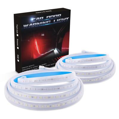 China MICTUNING 2PCS 12V Dual Colors Passenger Car LED Car Door Strips Warning Safety Lights For Cars SUV Truck for sale