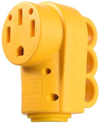 China Ergonomic Heavy Duty Handle MICTUNING 125 250V 50Amp RV Replacement Receptacle Female Socket With Ergonomic Handle for sale