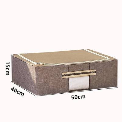 China Sustainable Multiple Color Underbed Storage Bag With Zipper Store Toys And Books For Saving Cabinet Space for sale