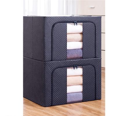 China Modern Large Capacity Storage Bag / Box Organizer With Zipper For Saving Cabinet Space for sale